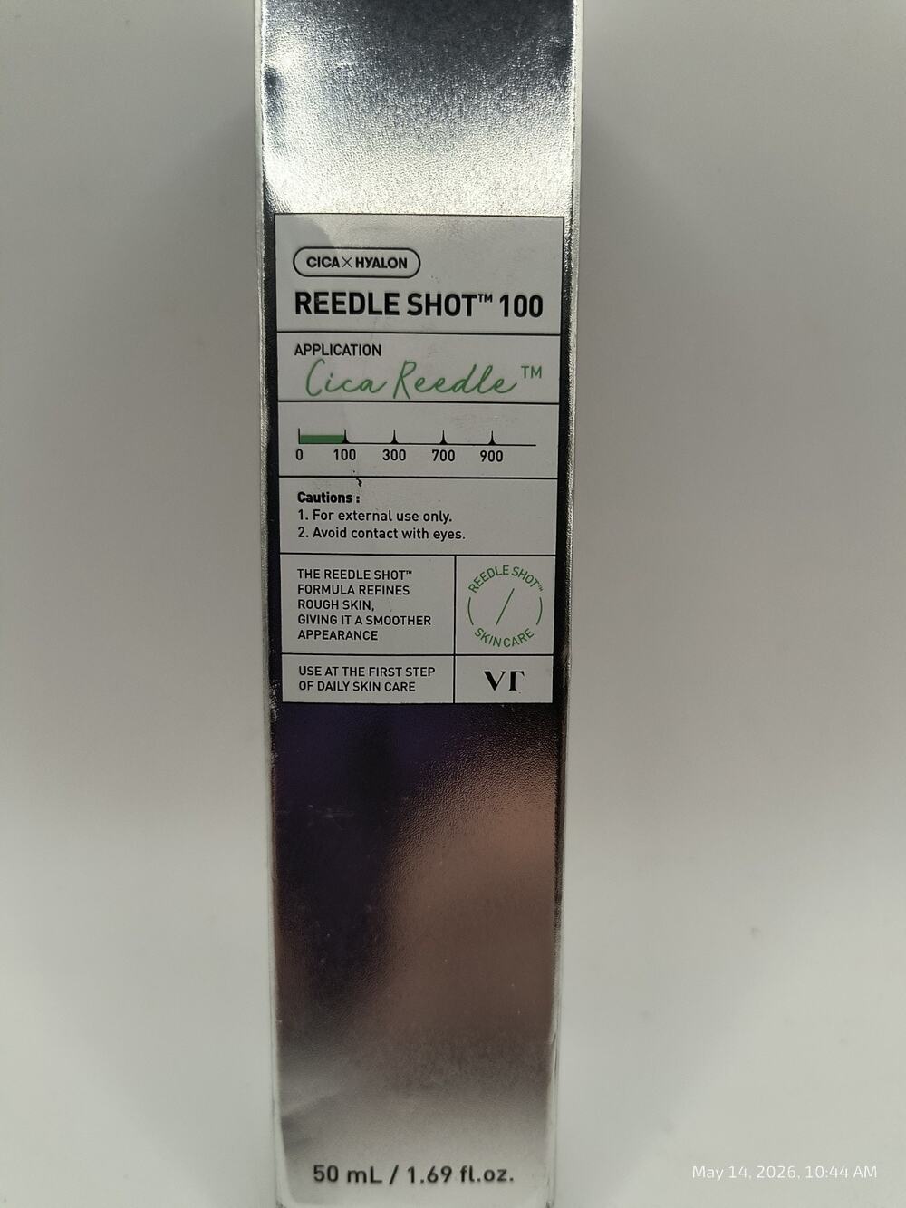 VT CICA HYALON Reedle Shot 100 Daily Skin Care 50ml 1.69oz Ex 2027
